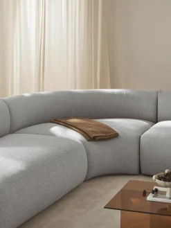 Rundes Bouclé-Eckmodul Sofia