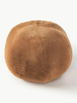 Rundes Kunstfell-Dekokissen Ginny