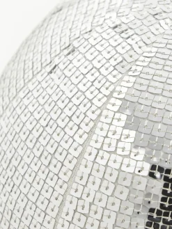 Rundes Pailletten-Kissen Diva