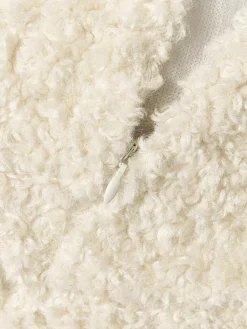 Rundes Teddy-Dekokissen Dotty