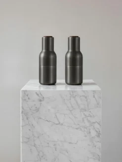 Salz- & Pfeffermühle Bottle Grinder mit Walnussholzdeckel, 2er-Set