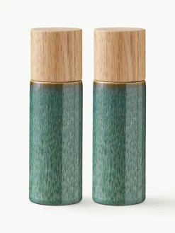 Salz- und Pfeffermühle Bitz mit Holzdeckel, 2er-Set