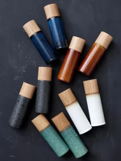 Salz- und Pfeffermühle Bitz mit Holzdeckel, 2er-Set