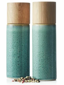 Salz- und Pfeffermühle Bitz mit Holzdeckel, 2er-Set