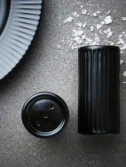 Salz- und Pfefferstreuer Groove mit Rillenstruktur, 2er-Set