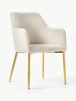 Samt-Armlehnstuhl Ava