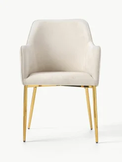 Samt-Armlehnstuhl Ava