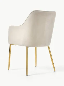 Samt-Armlehnstuhl Ava