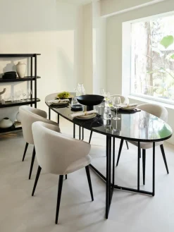 Samt-Armlehnstuhl Celia