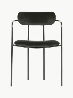 Samt-Armlehnstuhl Elvy