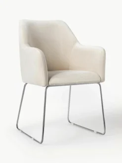 Samt-Armlehnstuhl Isla