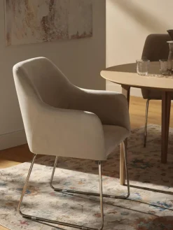 Samt-Armlehnstuhl Isla