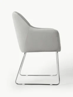 Samt-Armlehnstuhl Isla