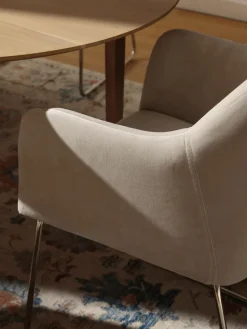 Samt-Armlehnstuhl Isla