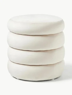 Samt-Hocker Alto mit Stauraum