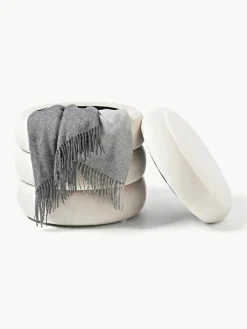 Samt-Hocker Alto mit Stauraum