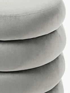 Samt-Hocker Alto mit Stauraum