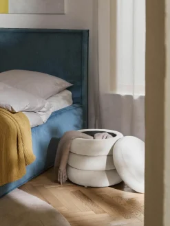 Samt-Hocker Alto mit Stauraum