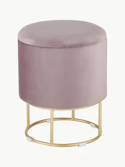 Samt-Hocker Polina mit Stauraum