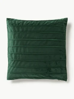 Samt-Kissenhülle Lola mit Strukturmuster