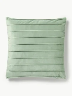 Samt-Kissenhülle Lola mit Strukturmuster