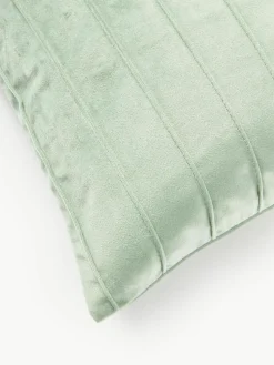 Samt-Kissenhülle Lola mit Strukturmuster