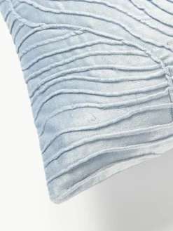 Samt-Kissenhülle Nisha mit Strukturmuster