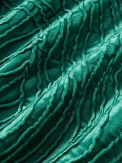 Samt-Kissenhülle Nisha mit Strukturmuster