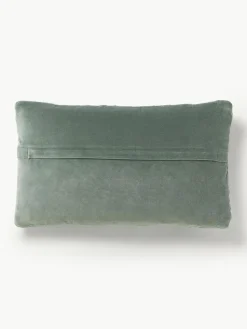 Samt-Kissenhülle Sina mit Strukturmuster