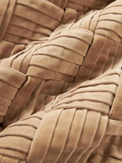 Samt-Kissenhülle Sina mit Strukturmuster