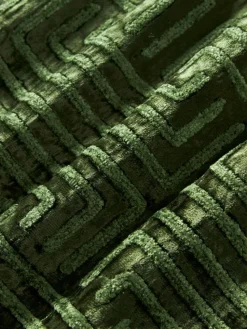 Samt-Kissenhülle Stormi mit Chenille-Stickerei