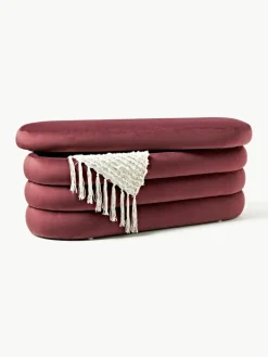 Samt-Polsterbank Alto mit Stauraum