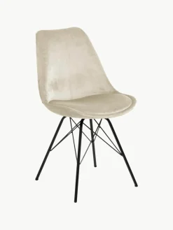 Samt-Polsterstühle Eris, 2 Stück