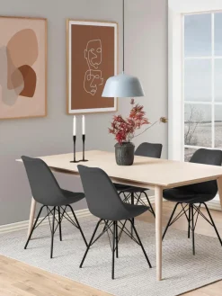 Samt-Polsterstühle Eris, 2 Stück