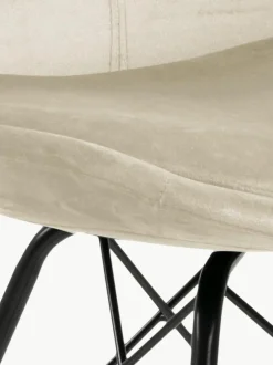 Samt-Polsterstühle Eris, 2 Stück