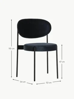 Samt-Polsterstuhl Series 430, Design Verner Panton