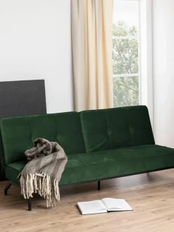 Samt-Schlafsofa Perugia (3-Sitzer)