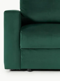 Samt-Schlafsofa Tasha (3-Sitzer) mit Stauraum