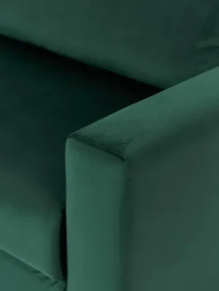 Samt-Schlafsofa Tasha (3-Sitzer) mit Stauraum