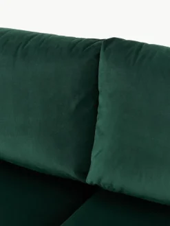 Samt-Schlafsofa Tasha (3-Sitzer) mit Stauraum