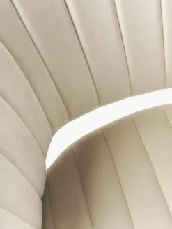 Samt-Schreibtischstuhl Laria mit Armlehne, höhenverstellbar