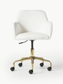 Samt-Schreibtischstuhl Lucie