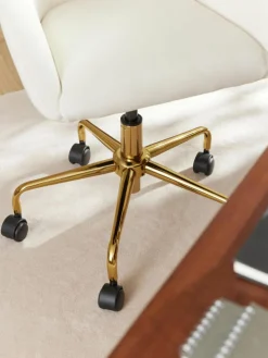 Samt-Schreibtischstuhl Lucie