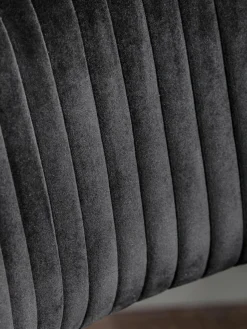 Samt-Schreibtischstuhl Murray, höhenverstellbar