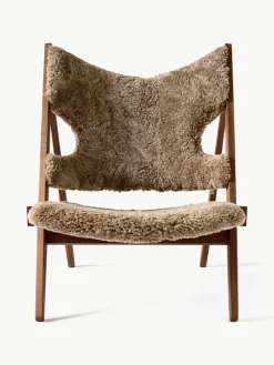 Schaffell-Loungesessel Knitting