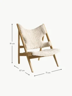 Schaffell-Loungesessel Knitting