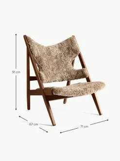 Schaffell-Loungesessel Knitting