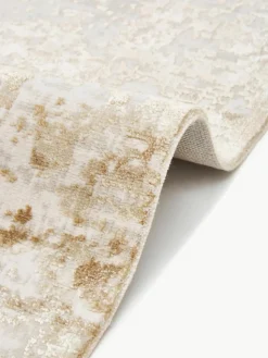 Schimmernder Niederflor-Teppich Cordoba mit Fransen