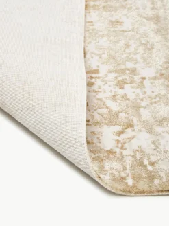 Schimmernder Niederflor-Teppich Cordoba mit Fransen