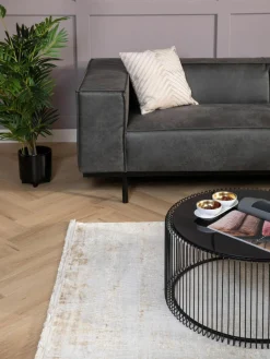 Schimmernder Niederflor-Teppich Cordoba mit Fransen